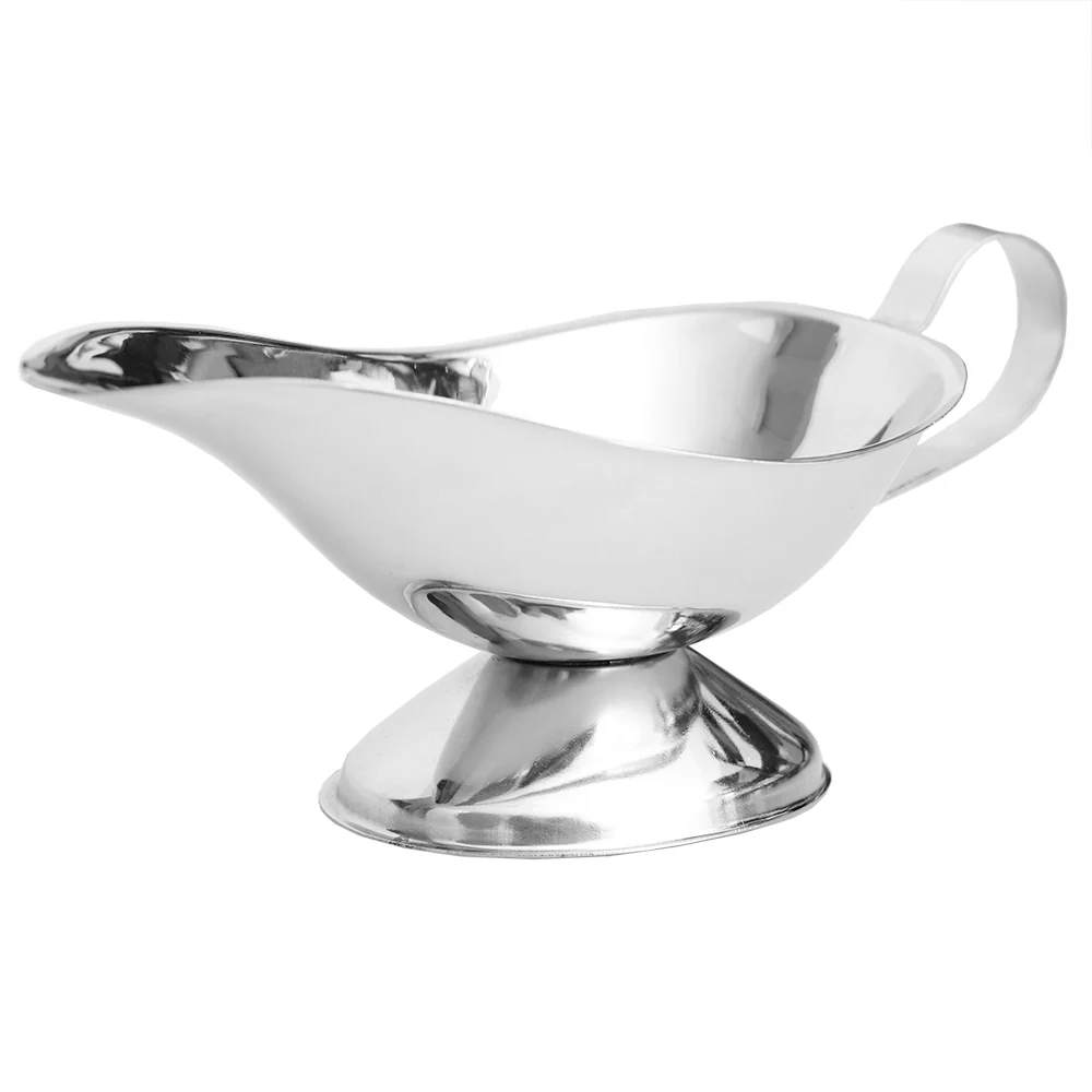 Home Basics Large Capacity Stainless Steel Gravy Boat, Silver - Image 3