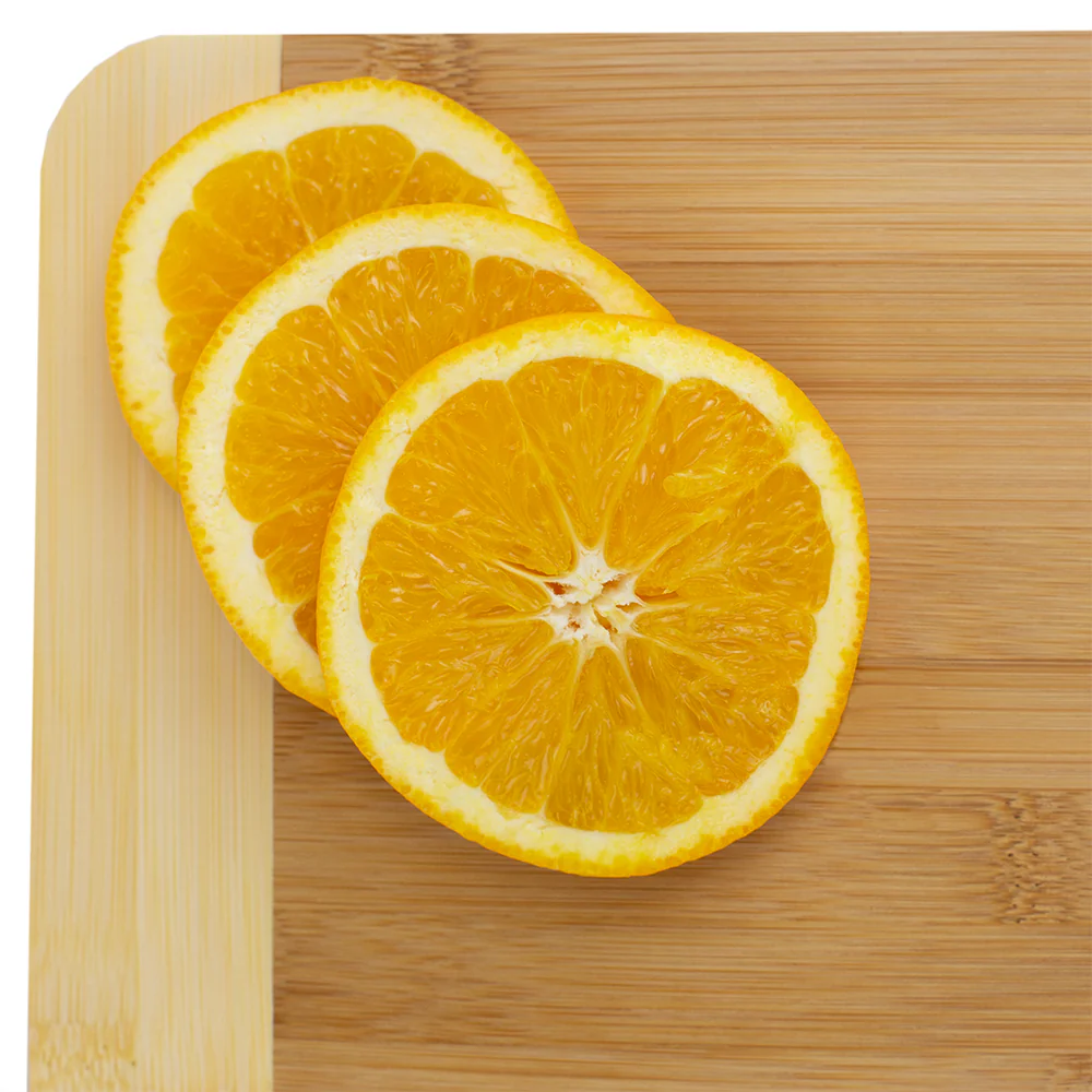 Home Basics Large Dual Tone Bamboo Cutting Board, Natural, 12x16 Inches - Image 2