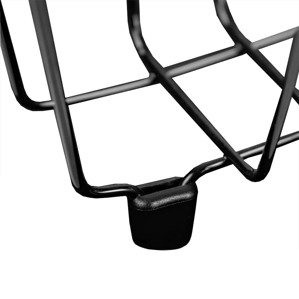 Home Basics Large Vinyl Coated Wire Dish Rack with Utensil Holder, Black - Image 2