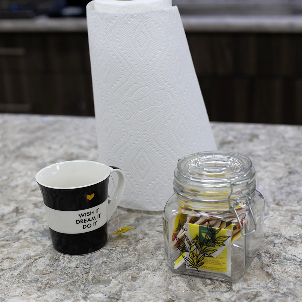Home Basics Ludlow 23 oz.  Canister with Metal Clasp, Clear - Image 7