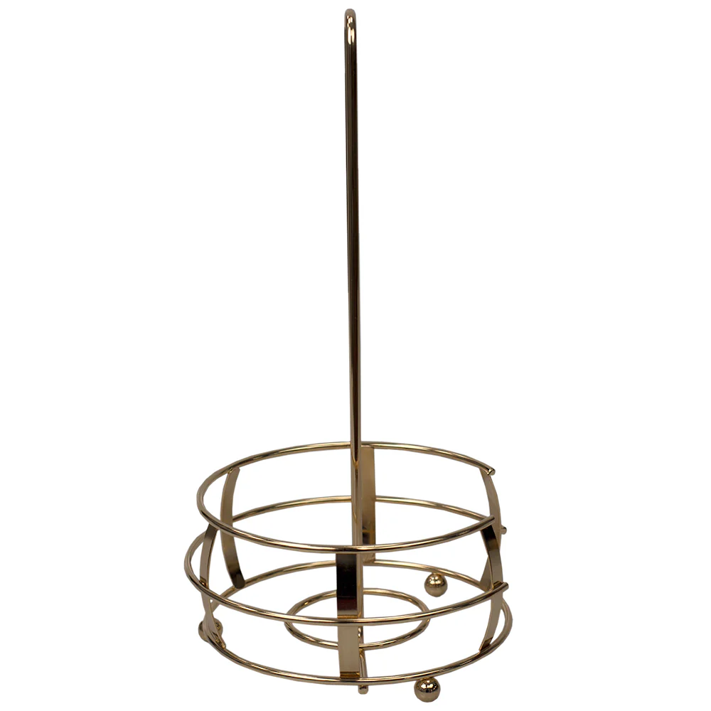 Home Basics Lyon Free-Standing Paper Towel Holder, Rose Gold - Image 2
