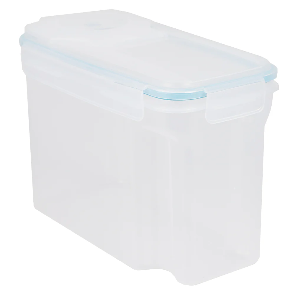 Home Basics Medium Plastic Cereal Dispenser with Pour Spout, Clear - Image 3