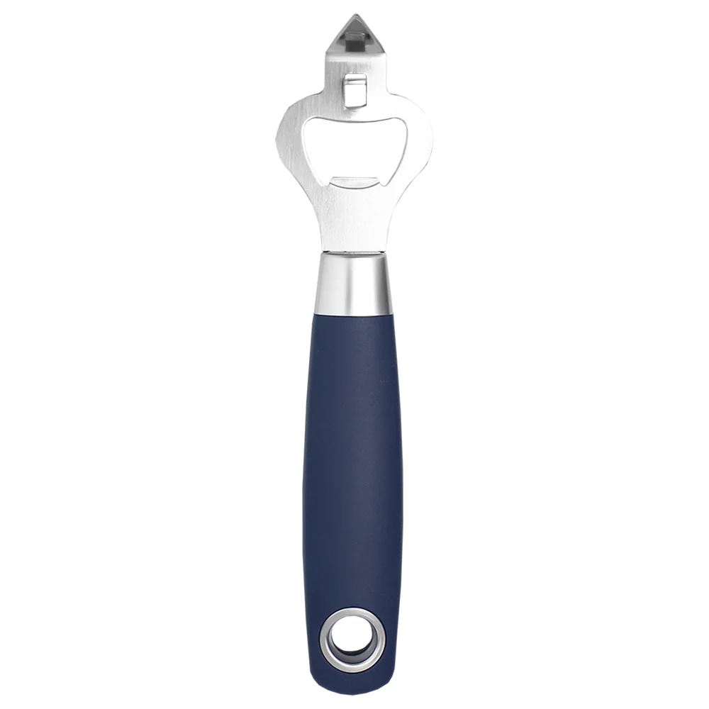 Home Basics Meridian Stainless Steel Bottle Opener, Indigo
