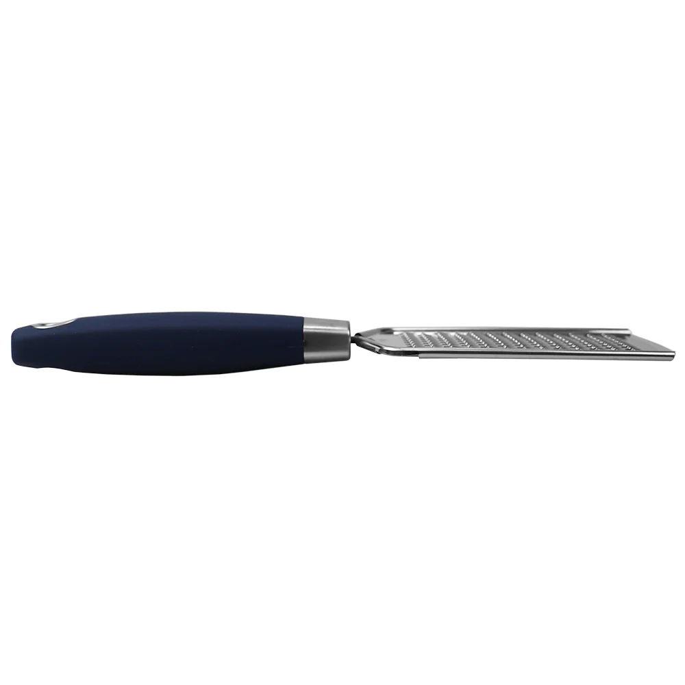 Home Basics Meridian Stainless Steel Mini  Handheld Cheese Grater, Indigo - Image 2