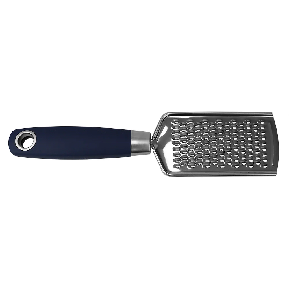 Home Basics Meridian Stainless Steel Mini  Handheld Cheese Grater, Indigo - Image 3