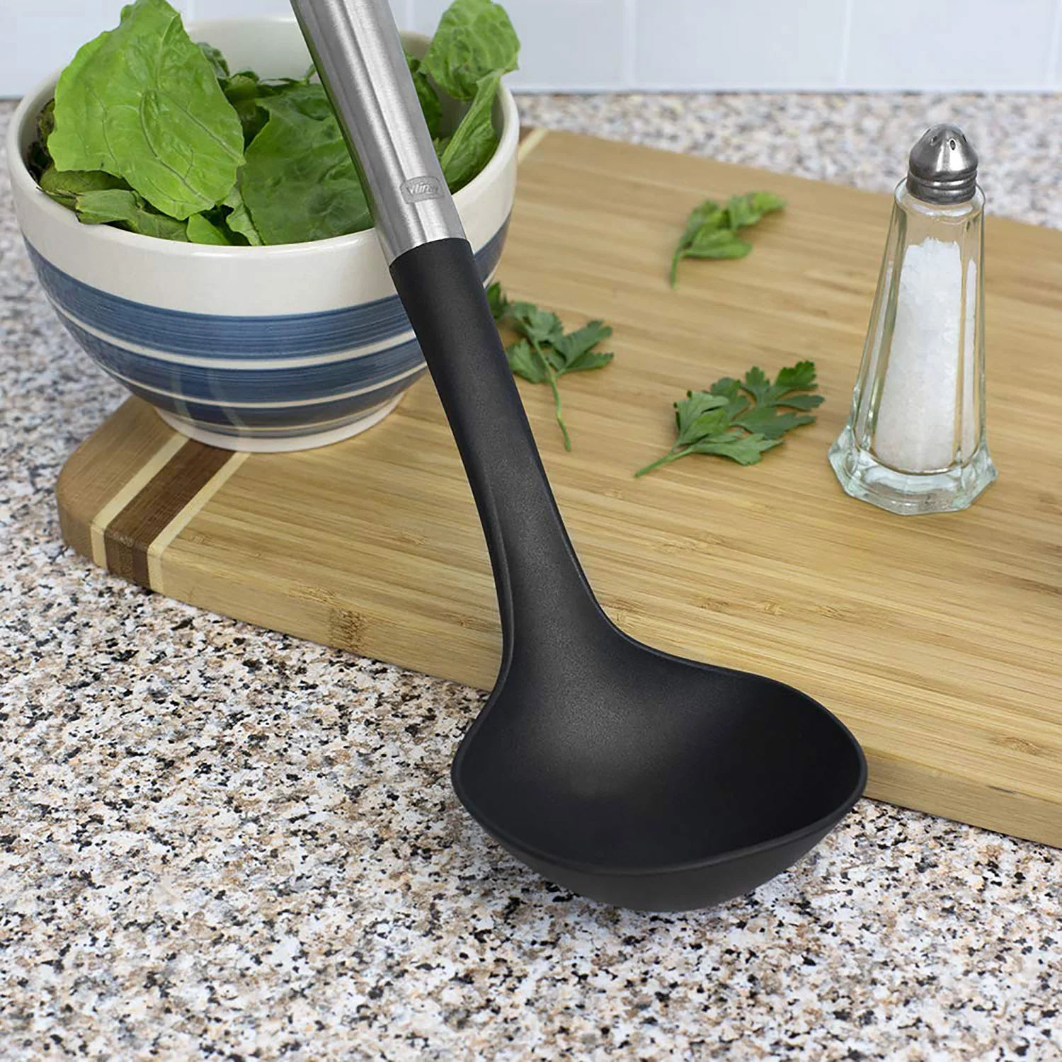 Home Basics Mesa Scratch-Resistant Nylon Ladle with Stainless-Steel, 13 Inches - Image 9