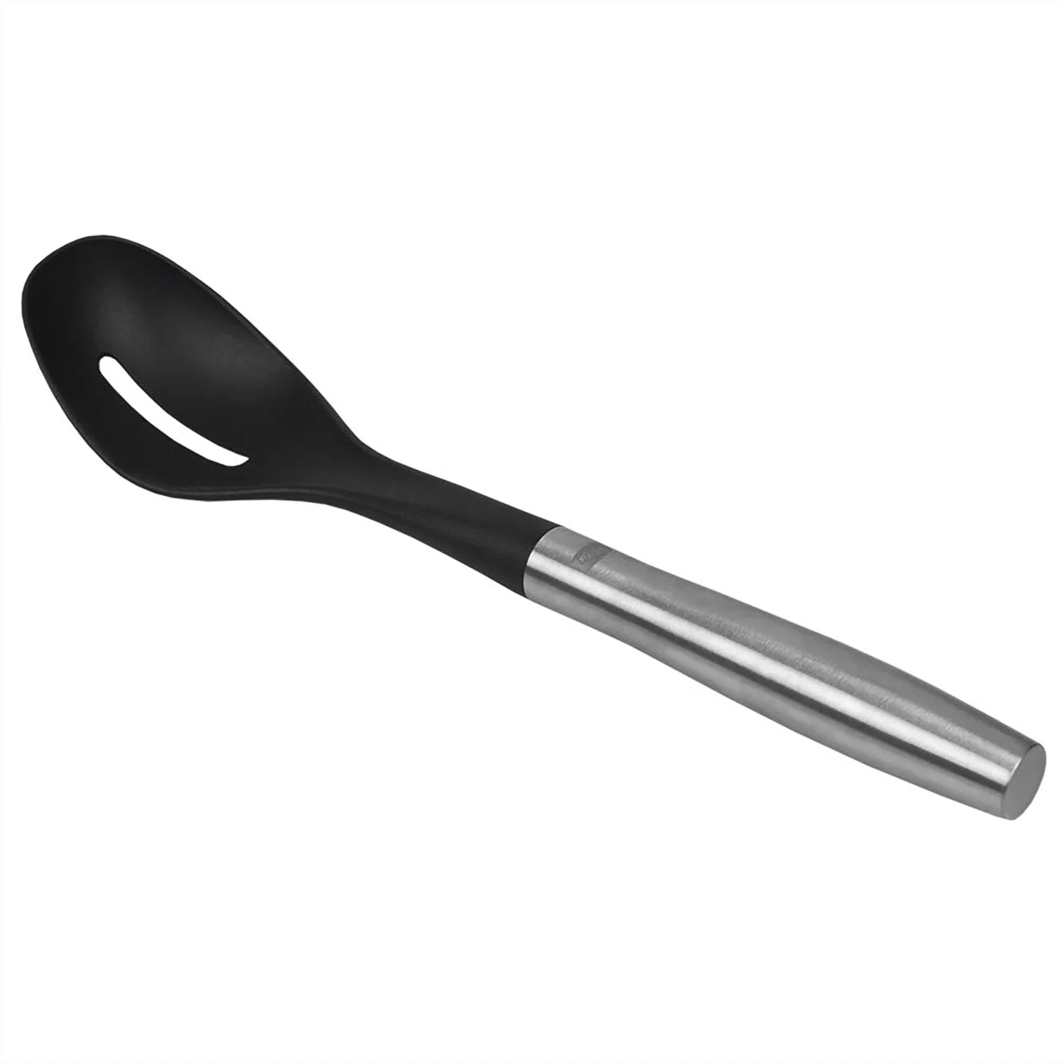 Home Basics Mesa Scratch-Resistant Nylon Slotted Spoon with Stainless-Steel, 13 Inches - Image 4