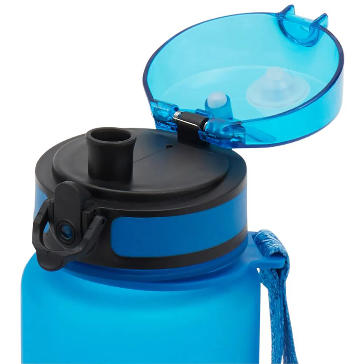 Home Basics Motivational Travel Bottle with Brush, 1 Liter, Clear - Image 3