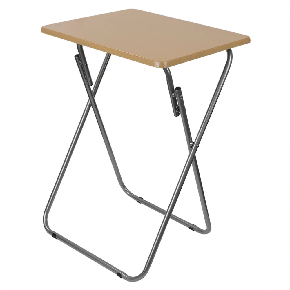 Home Basics Multi-Purpose Foldable Table, Natural, 19x15x26 Inches - Image 4