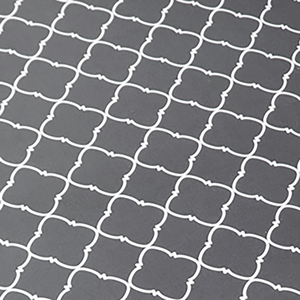 Home Basics Multi-Purpose Folding Table, Lattice Gray, 15x19x25.5 Inches - Image 3
