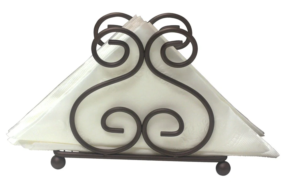 Home Basics Napkin Holder Scroll Bronze Collection - Image 4