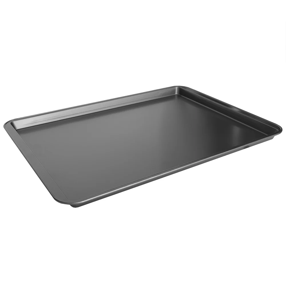 Home Basics Non-stick 15" x 21" Steel Baking Sheet, Grey - Image 2