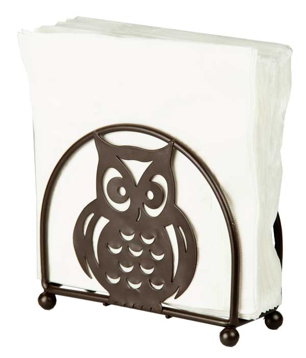 Home Basics Owl Napkin Holder, Bronze
