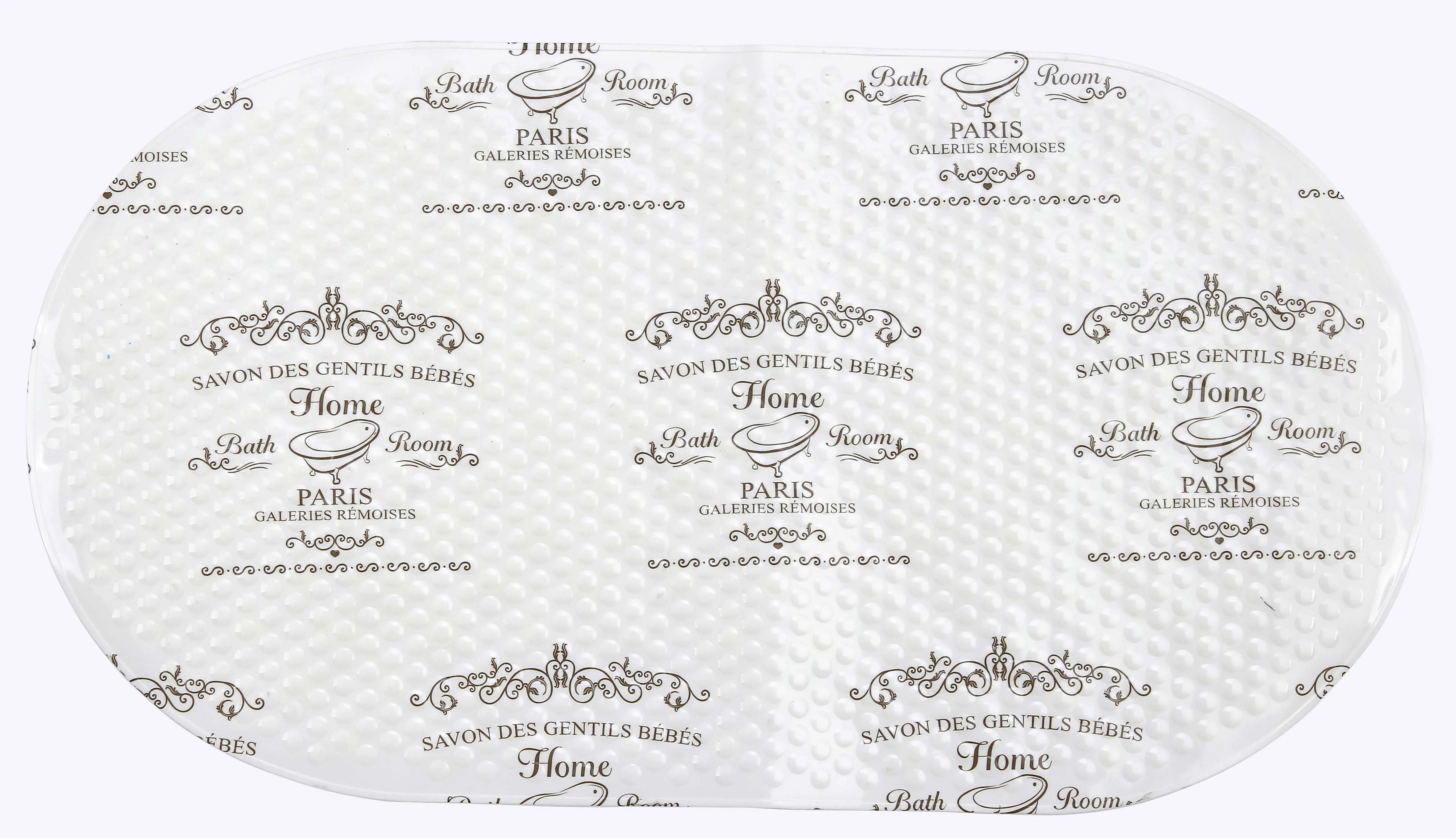 Home Basics Paris Bath Mat, White