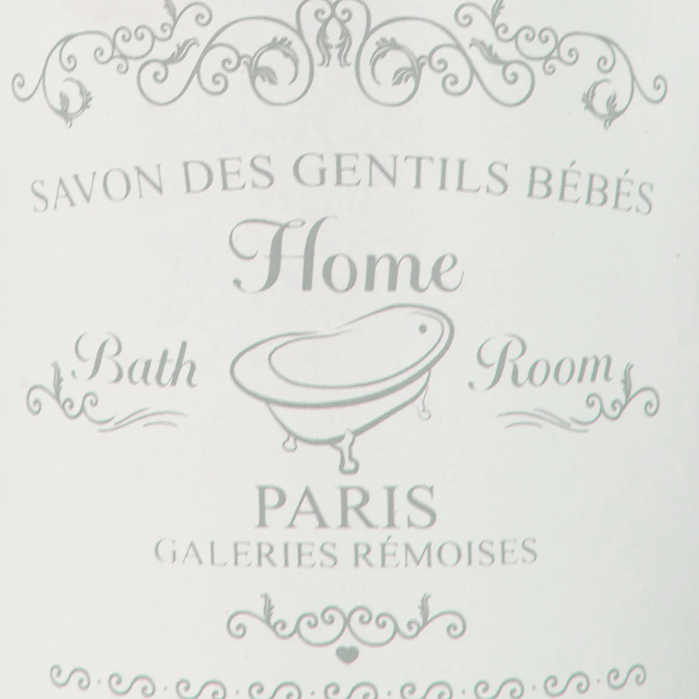 Home Basics Paris Design Toilet Brush Holder, White - Image 3