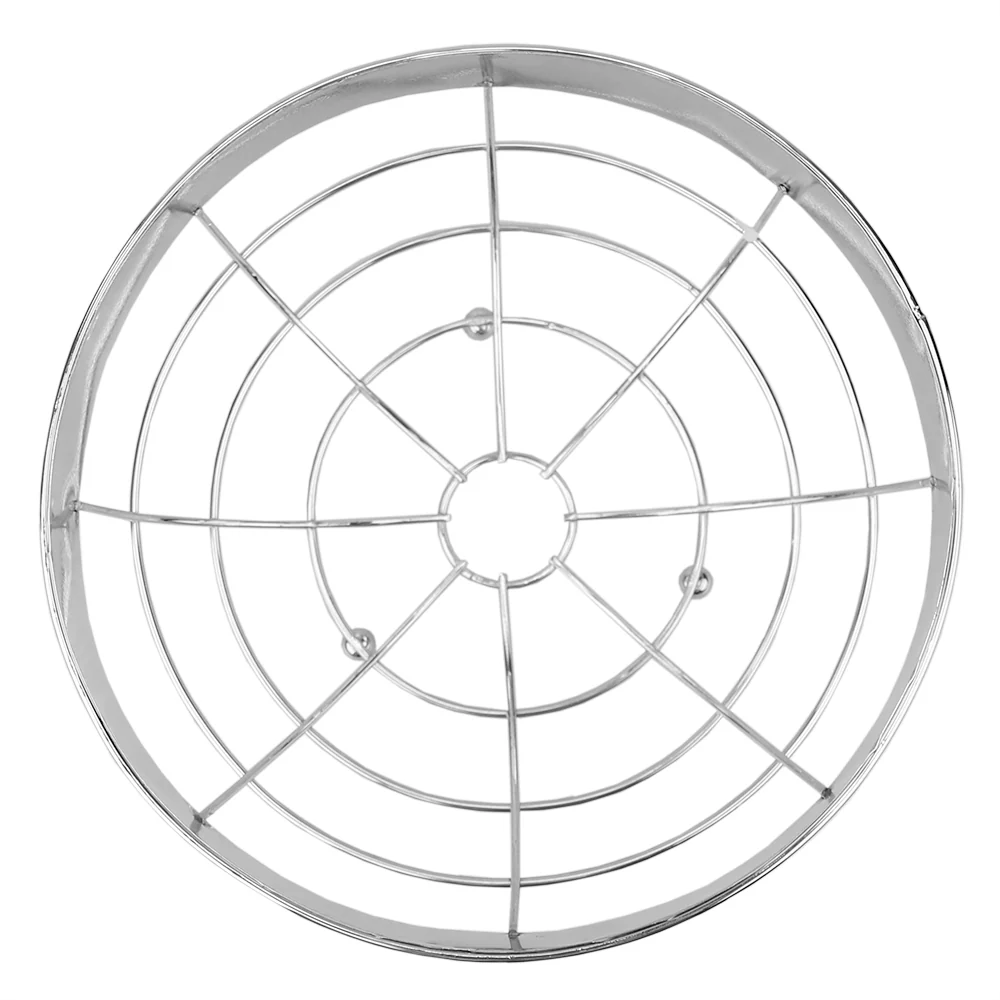 Home Basics Pave Large Capacity Decorative Non-Skid Steel Fruit Bowl, Chrome - Image 3