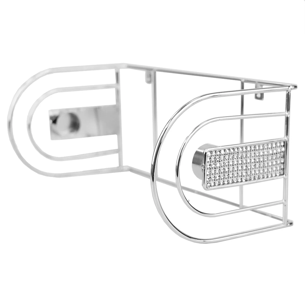 Home Basics Pave Wall Mounted Steel Paper Towel Holder, Chrome - Image 2