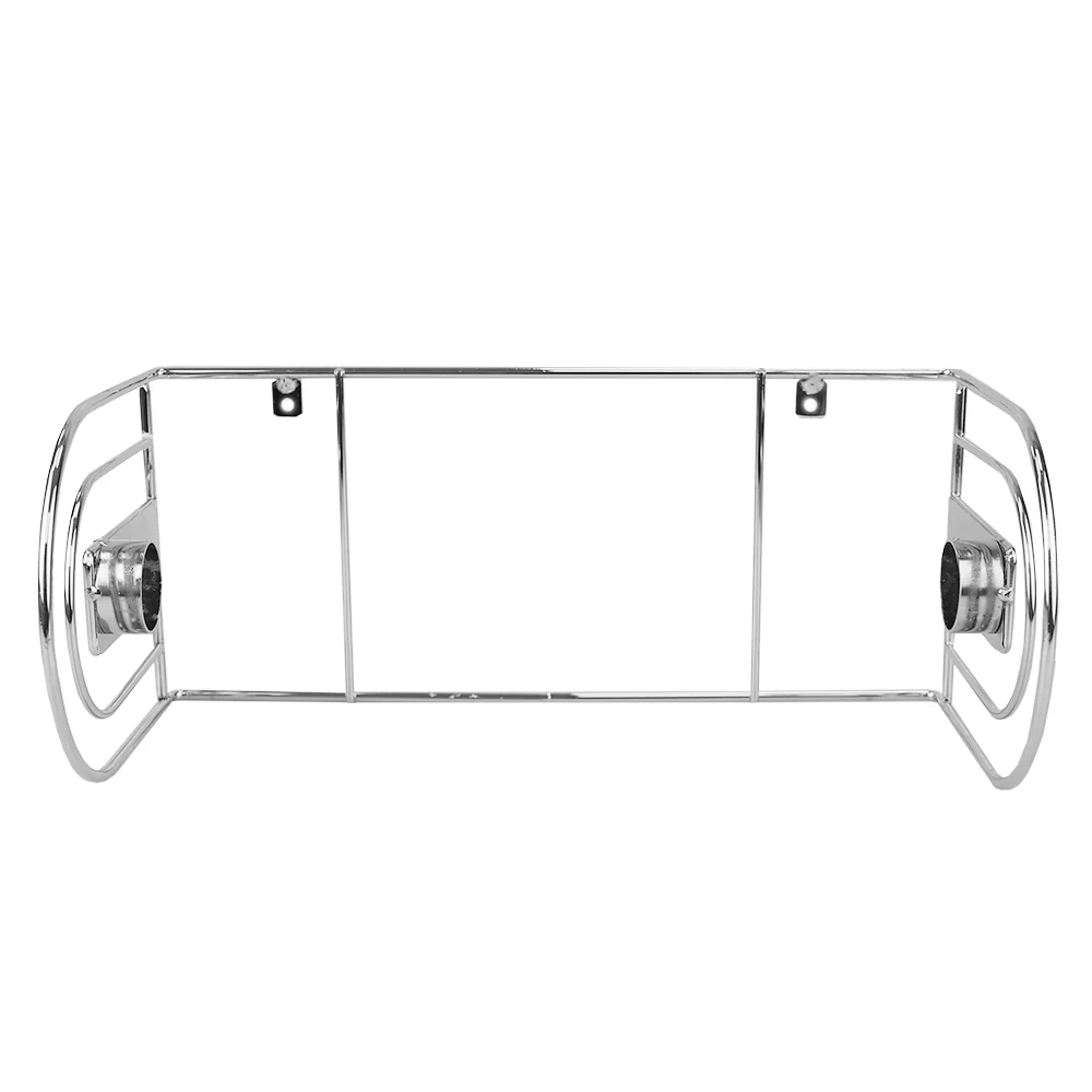 Home Basics Pave Wall Mounted Steel Paper Towel Holder, Chrome - Image 3