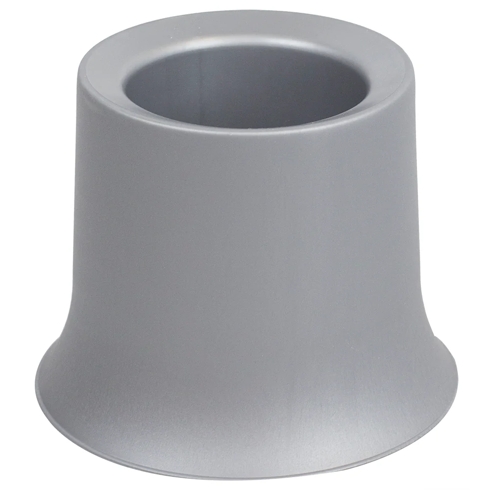 Home Basics Plastic Toilet Brush with Compact Holder, Grey - Image 4