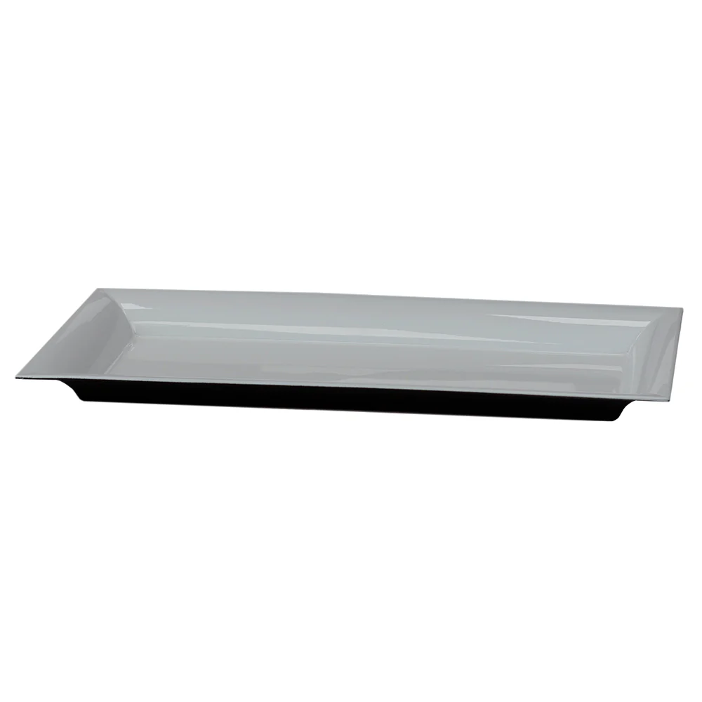 Home Basics Plastic Vanity Tray, White - Image 3