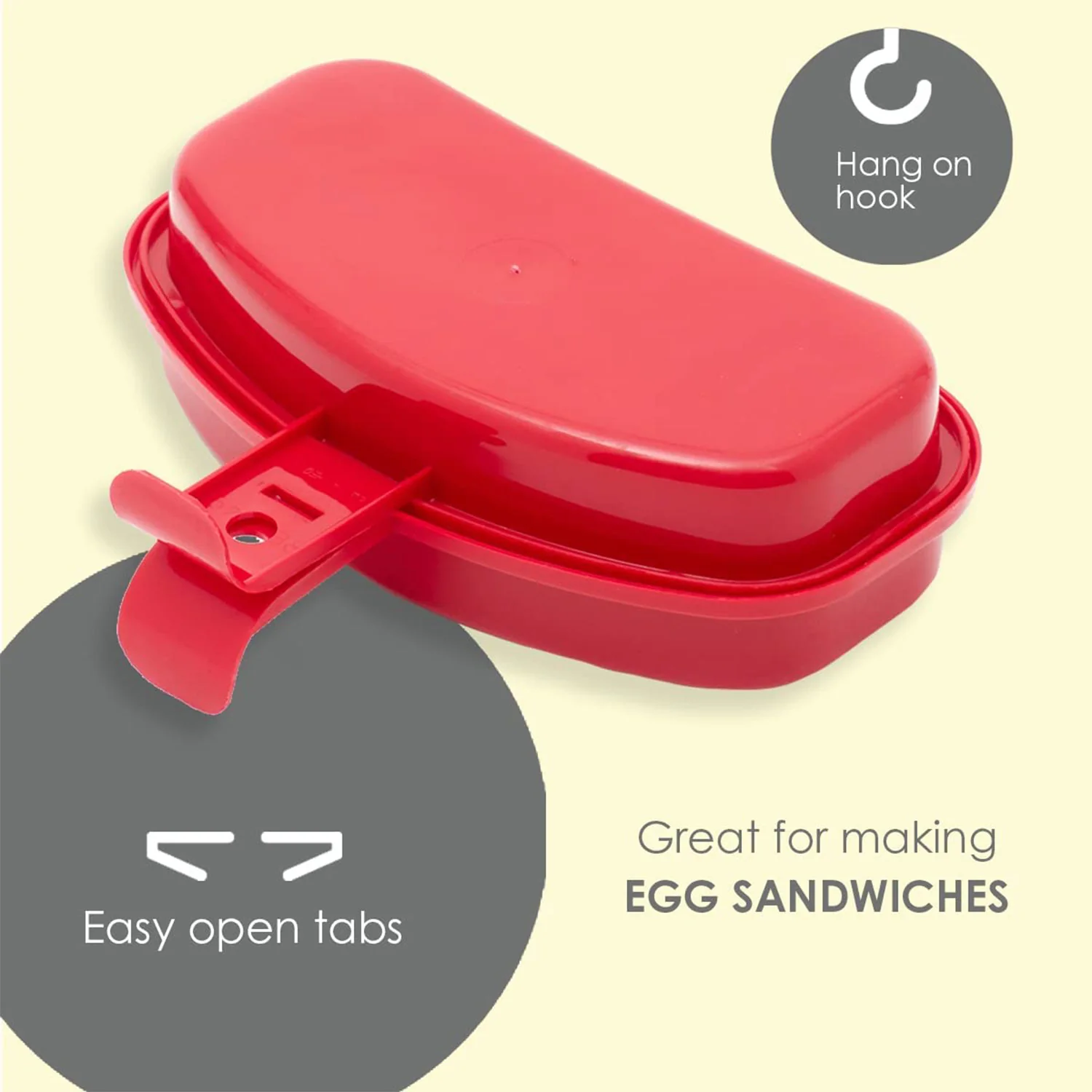 Home Basics Quick Microwave Egg Cooker, 2 Inserts, Colors May Vary - Image 4