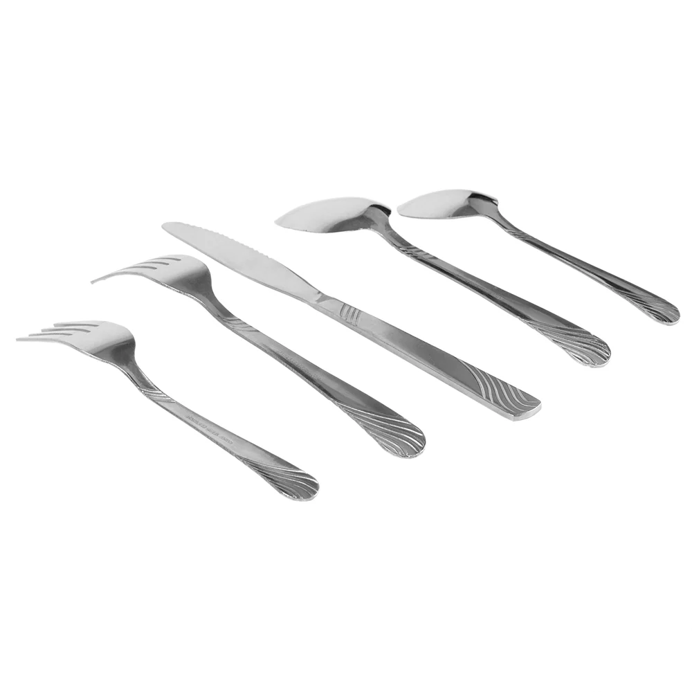 Home Basics River Stainless Steel 20 Pieces Flatware Set, Service for 4 - Image 2
