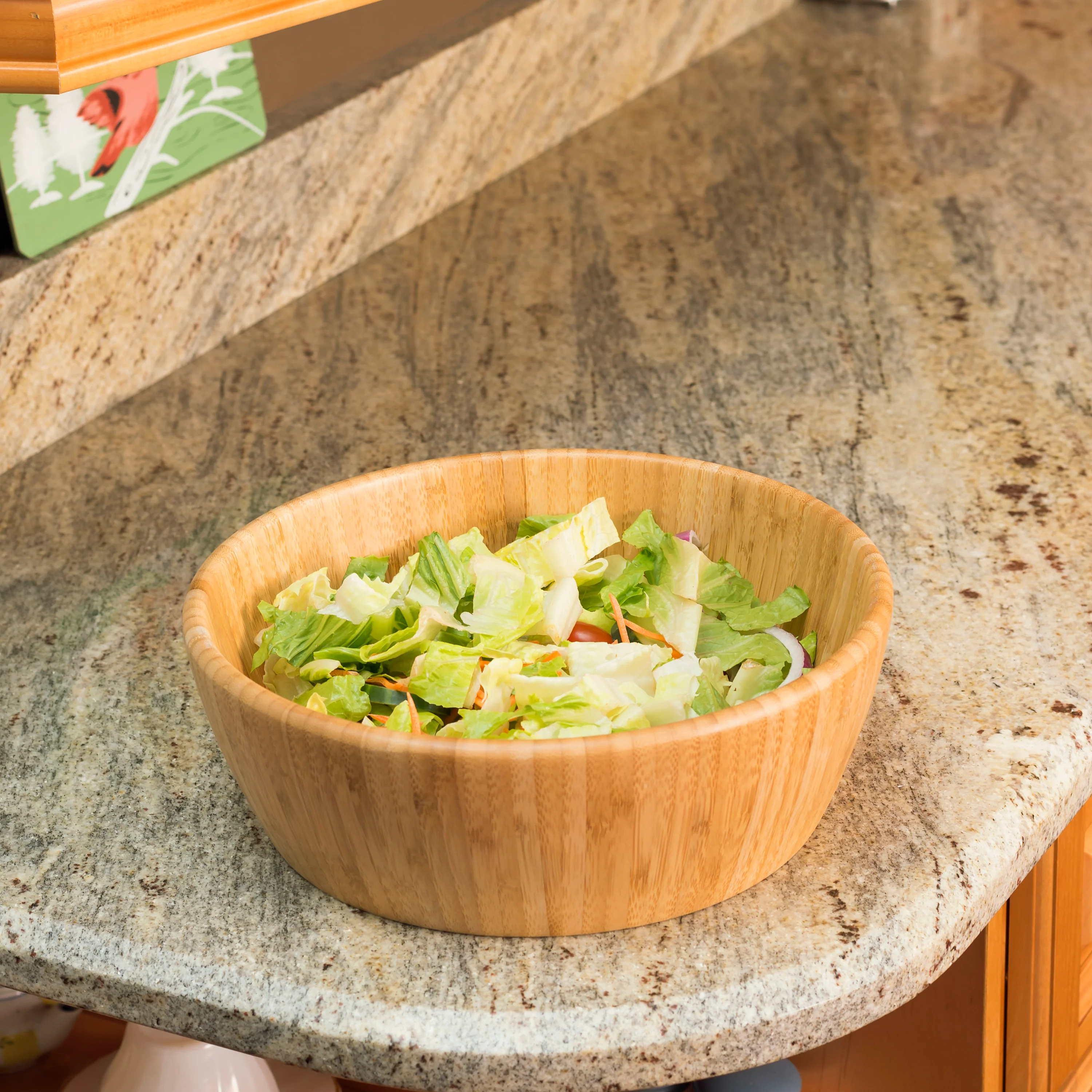 Home Basics Round Salad Bowl - Image 2