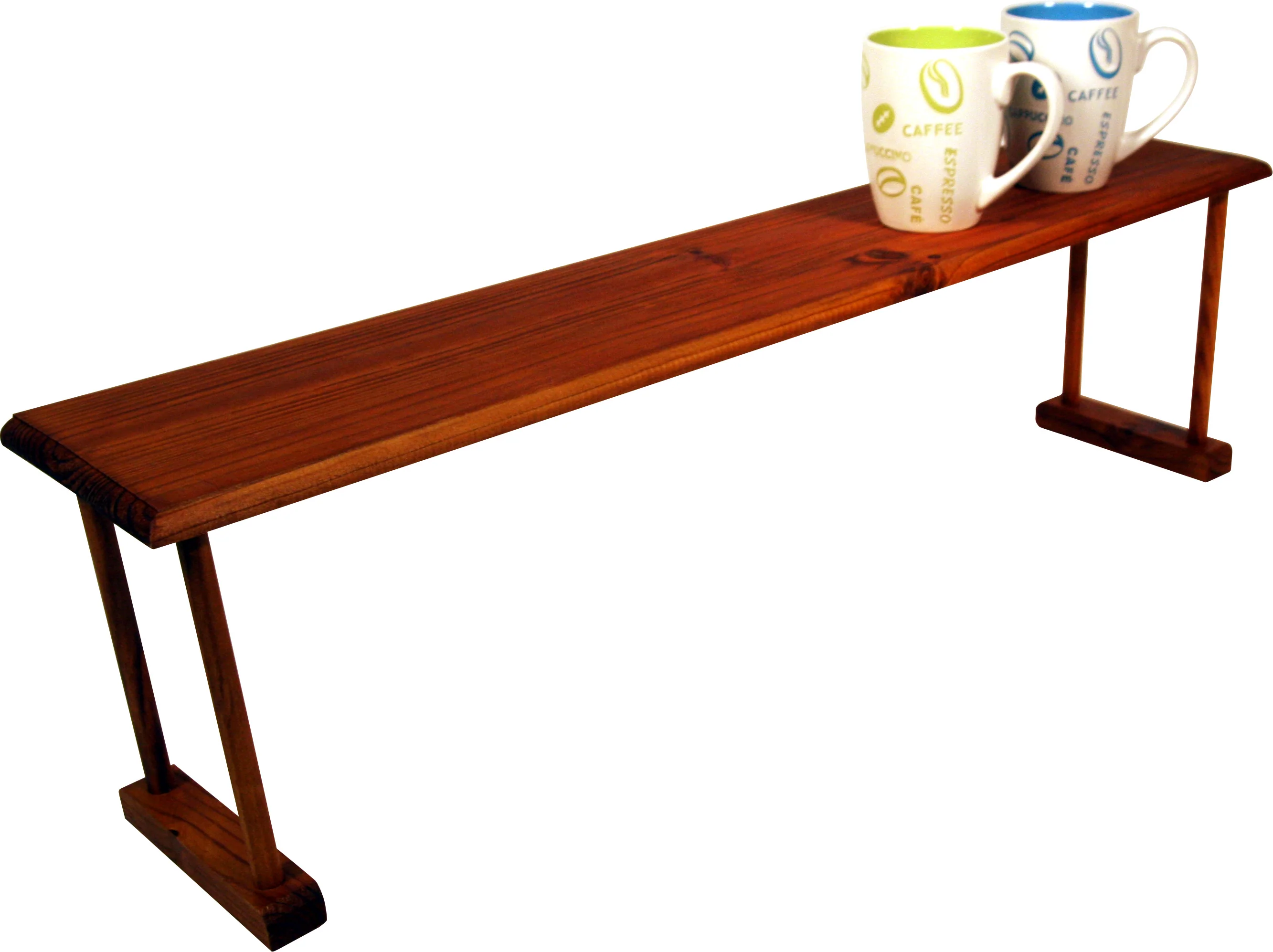 Home Basics Rustic Pine Over Sink Shelf, Wood, 30x6x8 Inches - Image 5