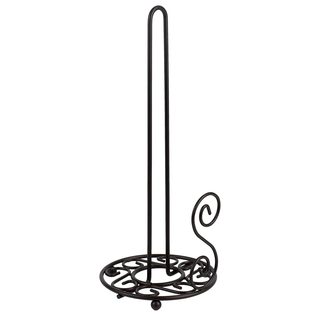 Home Basics Scroll Collection Paper Towel Holder, Bronze, 6x6x13.5 Inches - Image 5