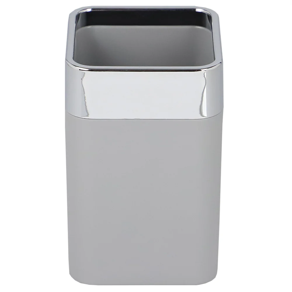 Home Basics Skylar 10 oz. ABS Plastic Tumbler, Grey - Image 3