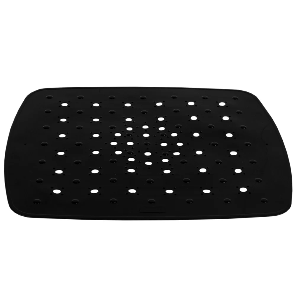 Home Basics Small PVC Sink Mat, Black - Image 2