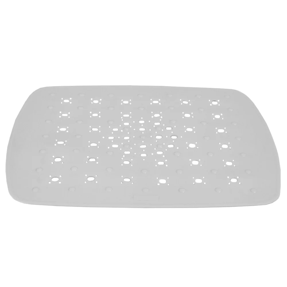 Home Basics Small PVC Sink Mat, White - Image 2