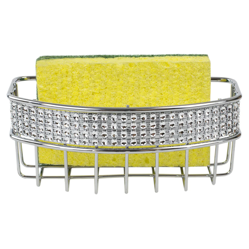 Home Basics Sponge Holder, Chrome - Image 3