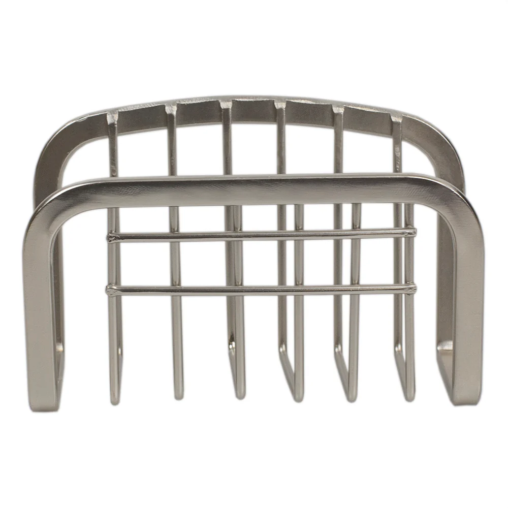 Home Basics Sponge Holder with Suction Cups, Satin Nickel - Image 3