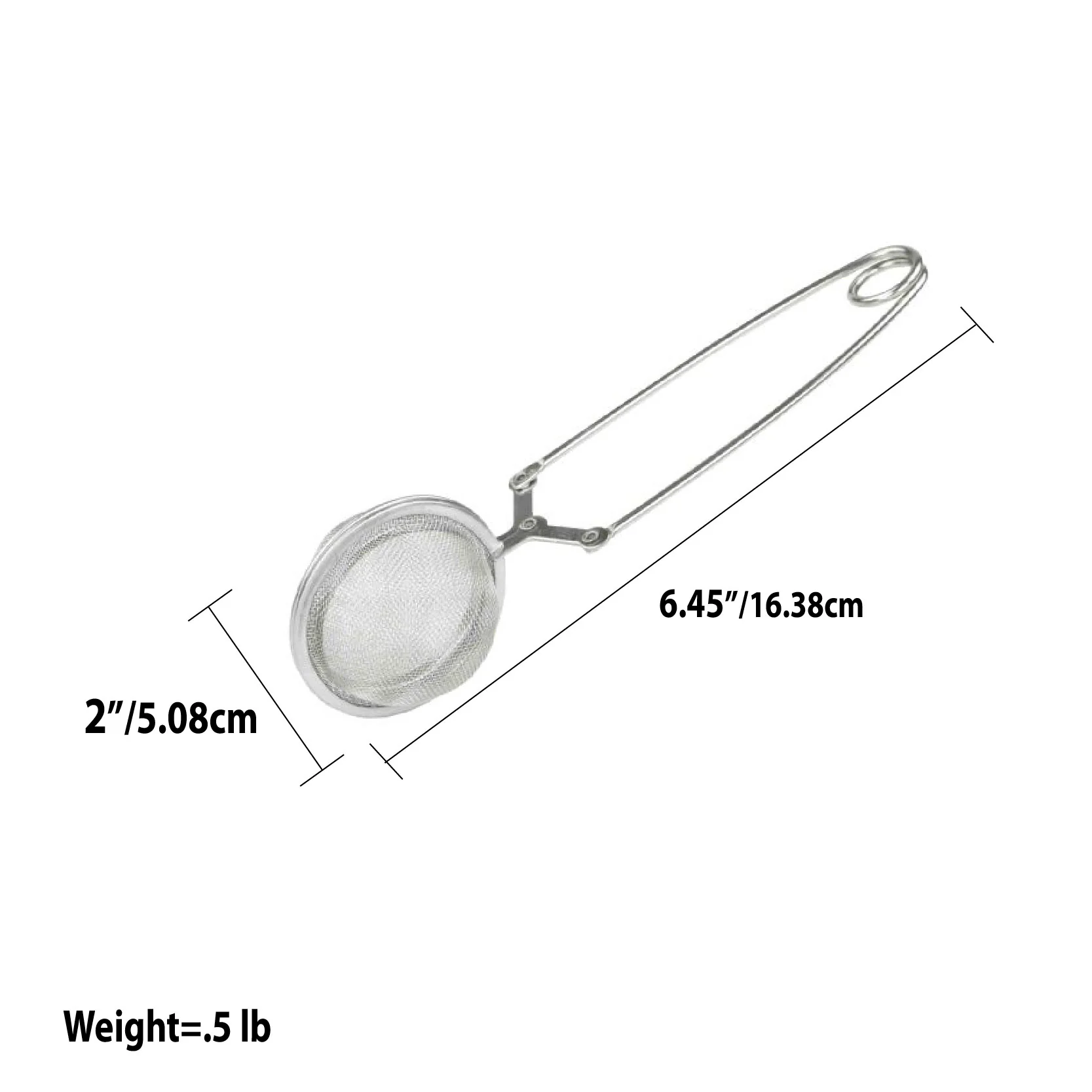 Home Basics Stainless Steel Tea Infuser, Silver - Image 3