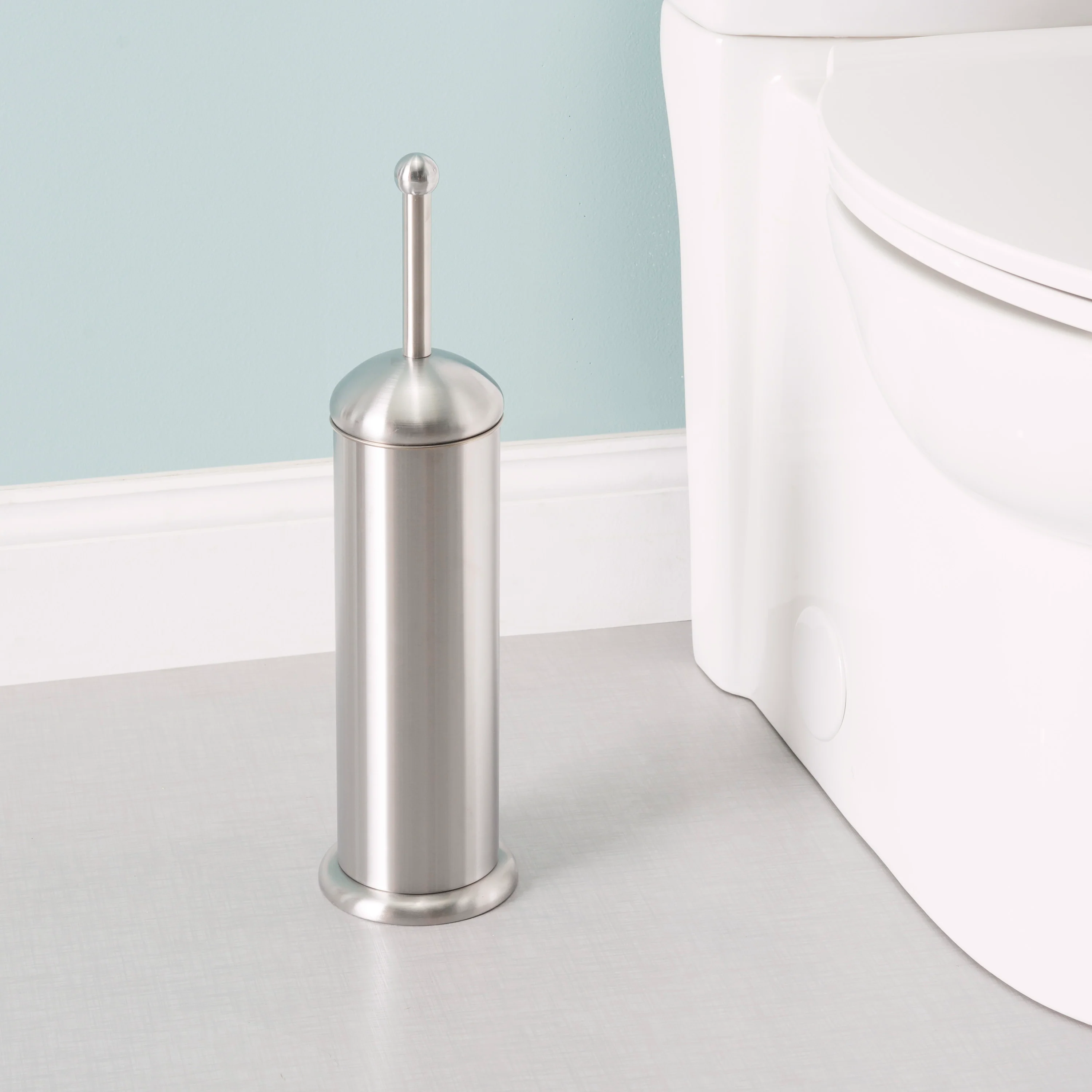 Home Basics Stainless Steel Toilet Brush - Image 2