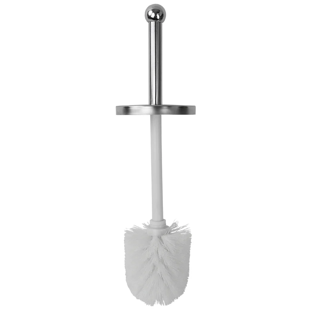 Home Basics Stainless Steel Toilet Brush Holder, White-Marble - Image 3