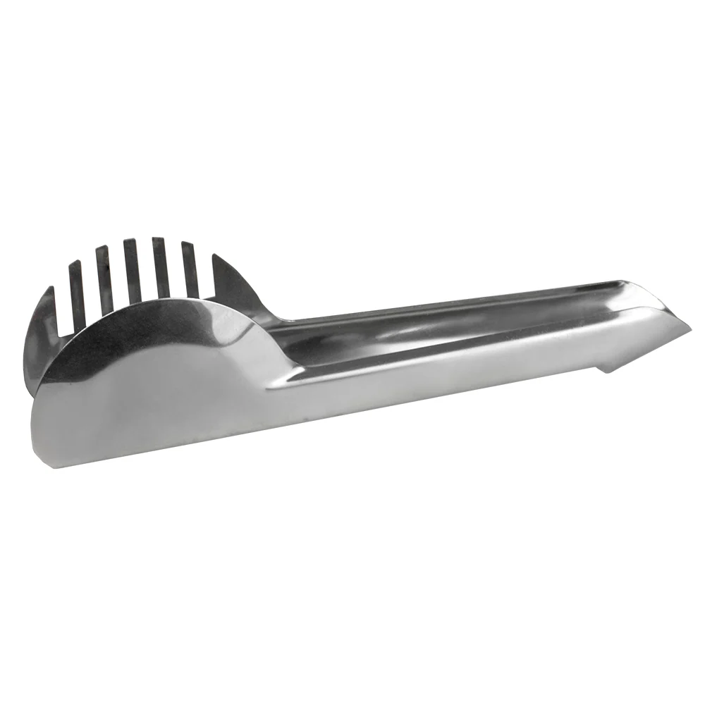 Home Basics Stainless Steel Tongs, Silver - Image 2