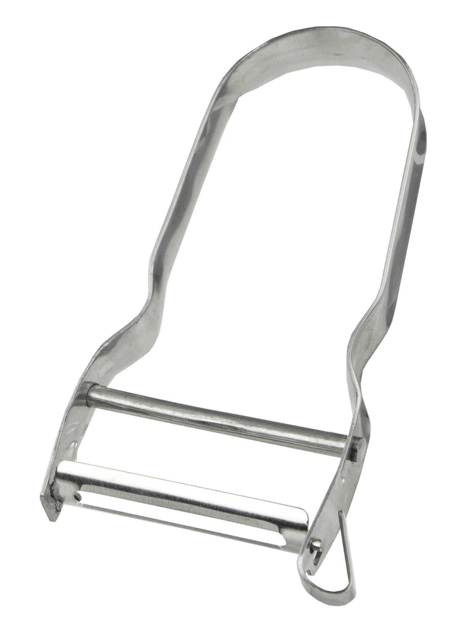 Home Basics Stainless Steel Vegetable Peeler, Silver