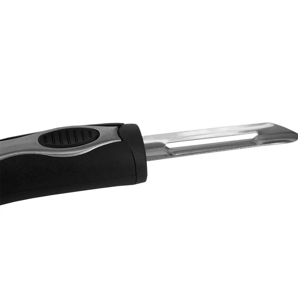Home Basics Swivel Vegetable Peeler with Rubber Grip - Image 3