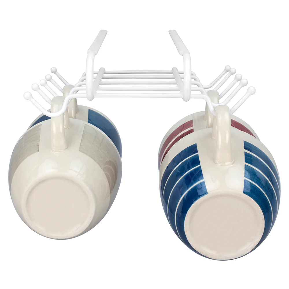 Home Basics Under-the-Shelf Mug Rack - Image 3
