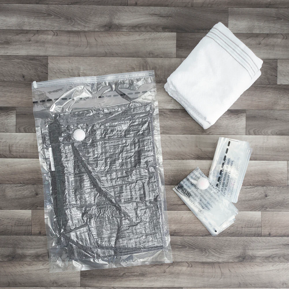 Home Basics Value Pack Plastic Vaccum Storage Bags, (Set of 3), Clear - Image 5