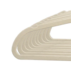 Home Basics Velvet Flocked Suit Hanger, (Pack of 25), Ivory - Image 3