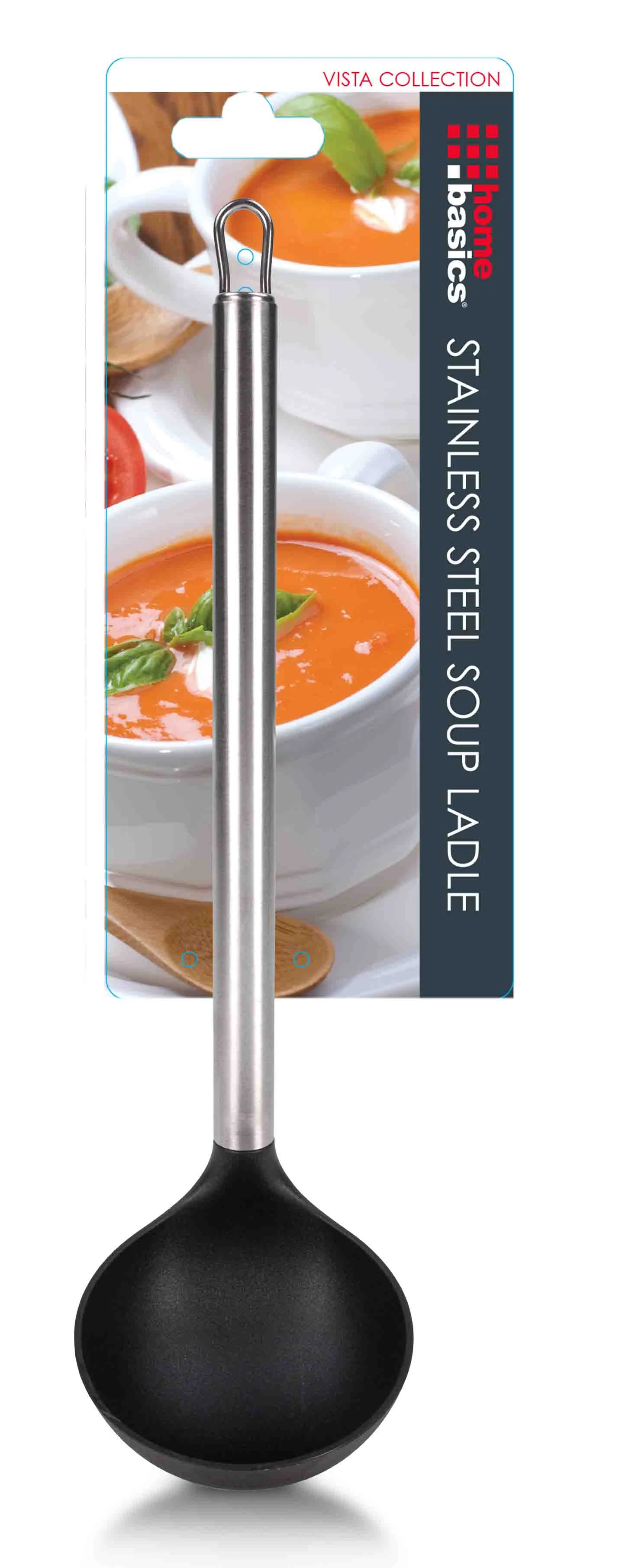 Home Basics Vista Collection Stainless Steel Soup Ladle