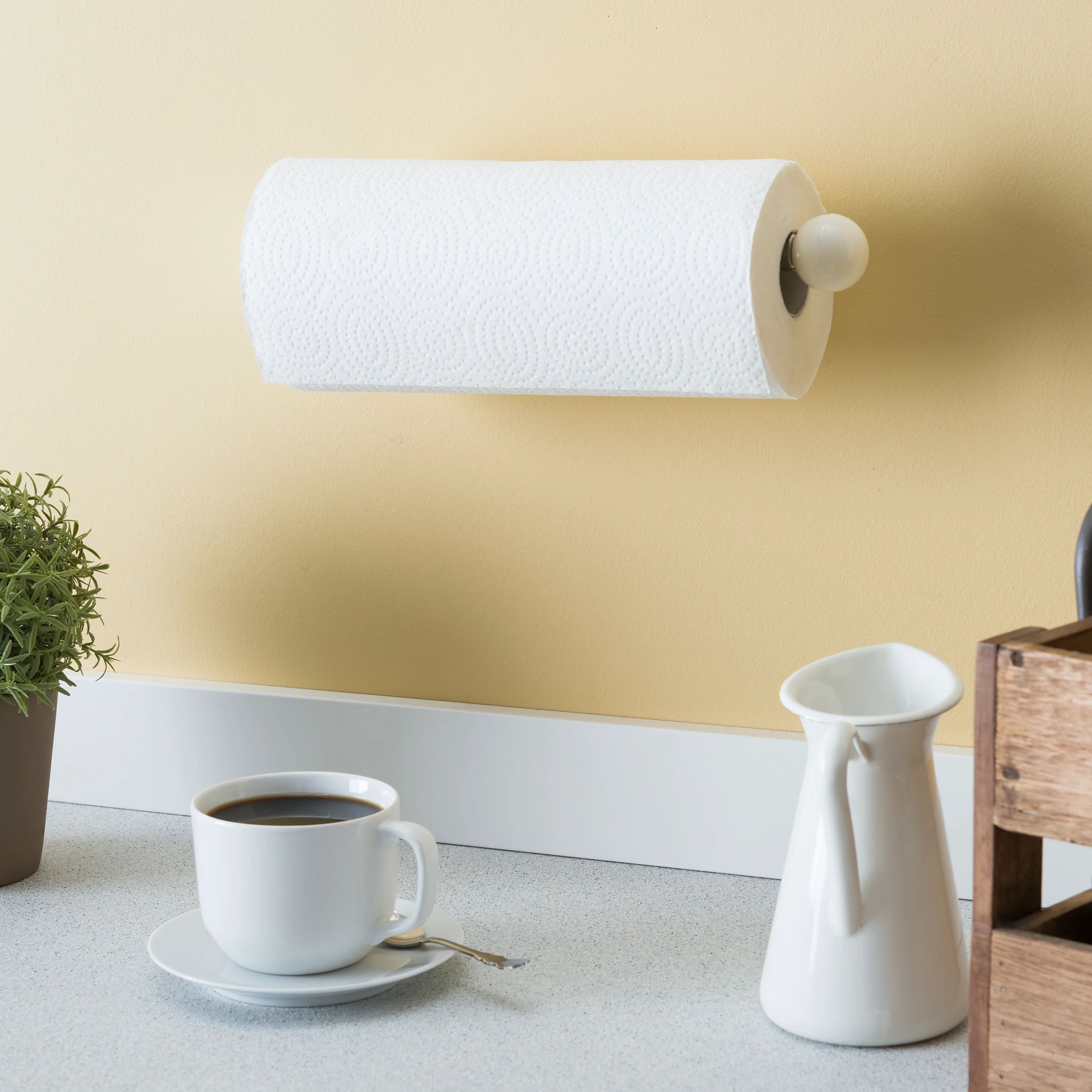 Home Basics Wall Mounted Paper Towel Holder - Image 2