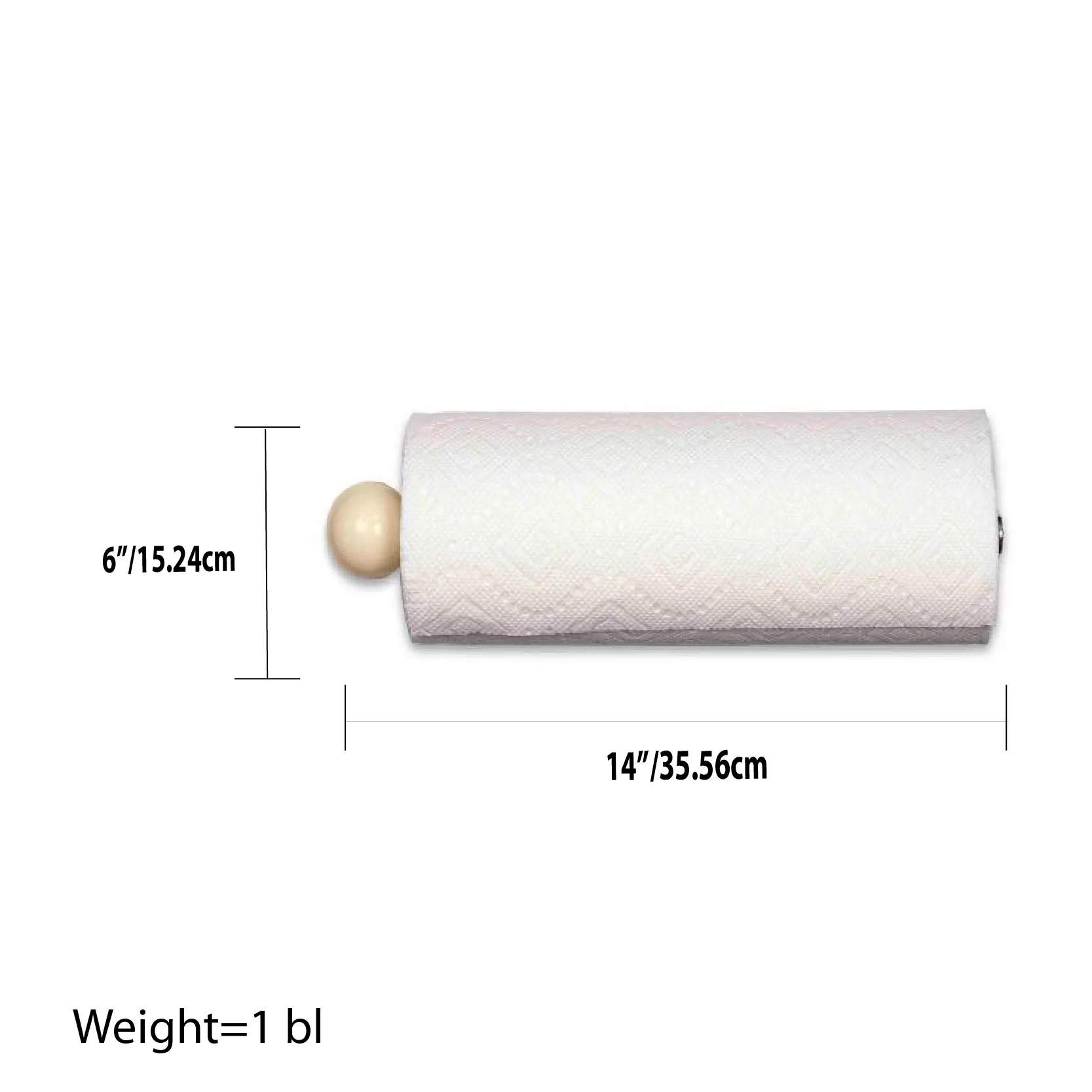 Home Basics Wall Mounted Paper Towel Holder - Image 3