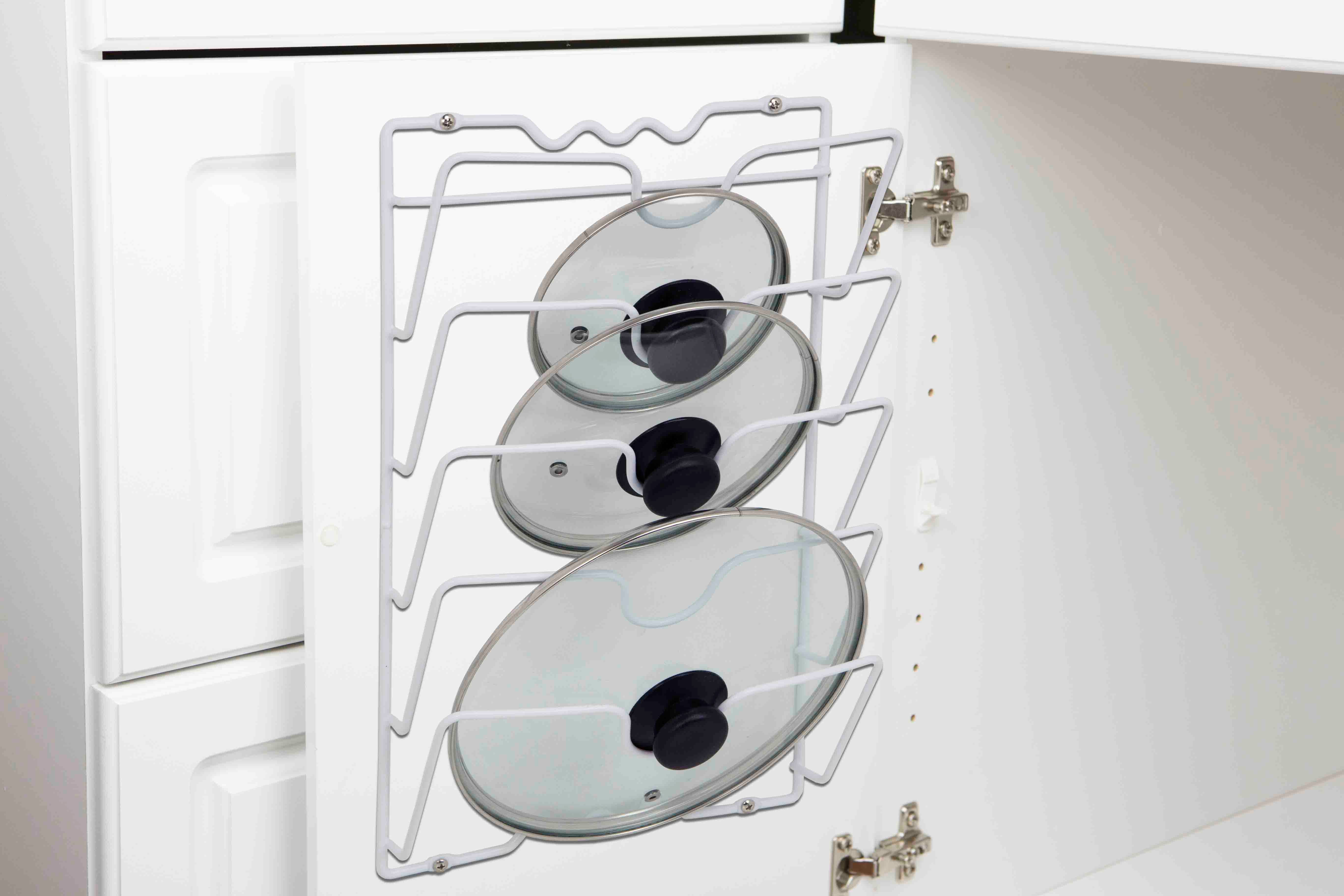 Home Basics Wall or Cabinet Mount Lid Rack - Image 2