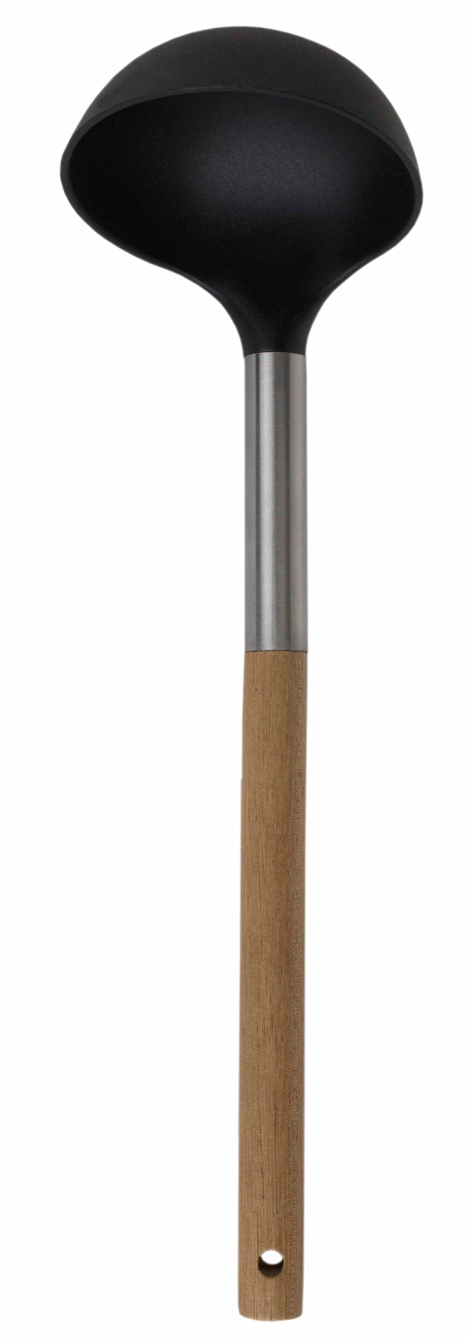 Home Basics Winchester Collection Scratch-Resistant Rubber Ladle, Natural