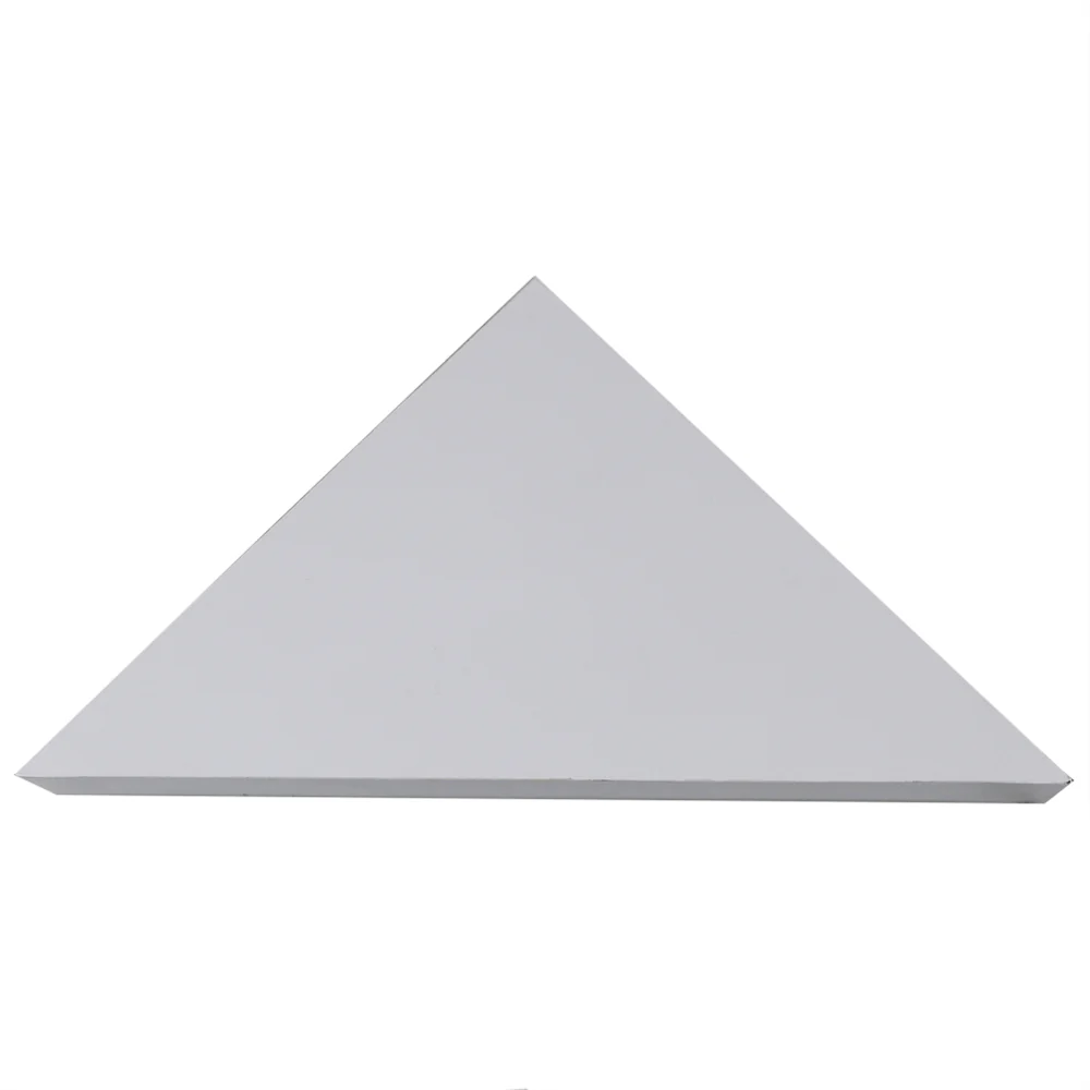 Home Basics Wood Corner Floating Shelf, White - Image 2