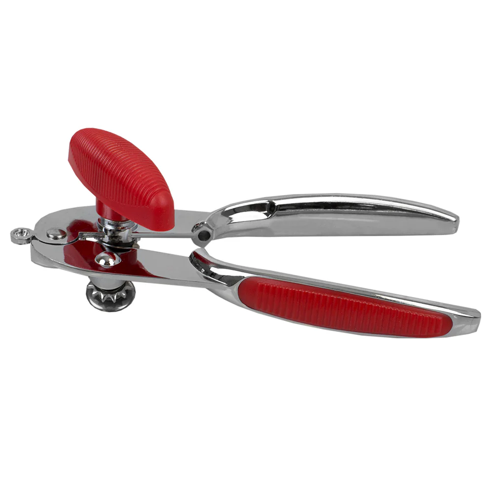 Home Basics Zinc Can Opener with Rubber Grip - Image 3